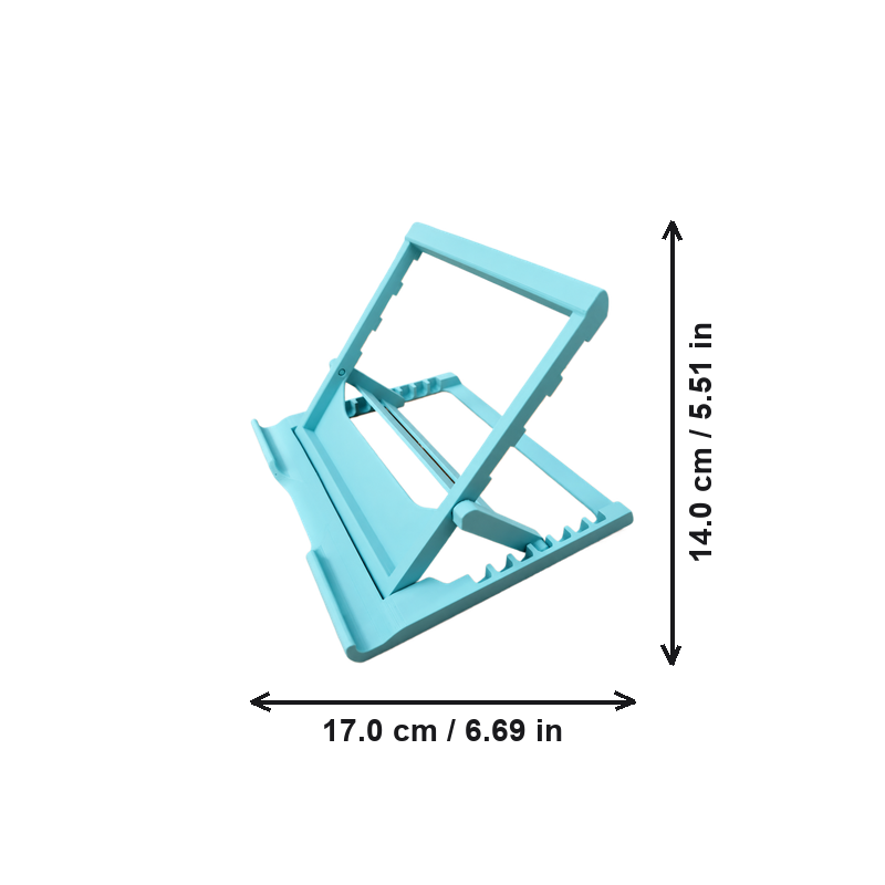 Adjustable Angle Foldable Tablet Stand, Desktop Drawing Pad Holder — dimensions