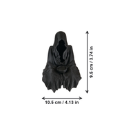 Hooded Cloak Shelf Display Decorative Figurine — dimensions