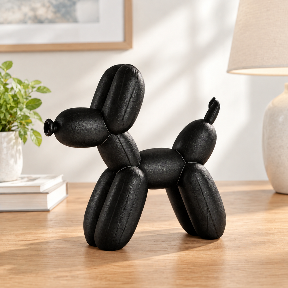 Balloon Dog Shaped Decorative Figurine for Home Office Desk and Shelf Display — main product view