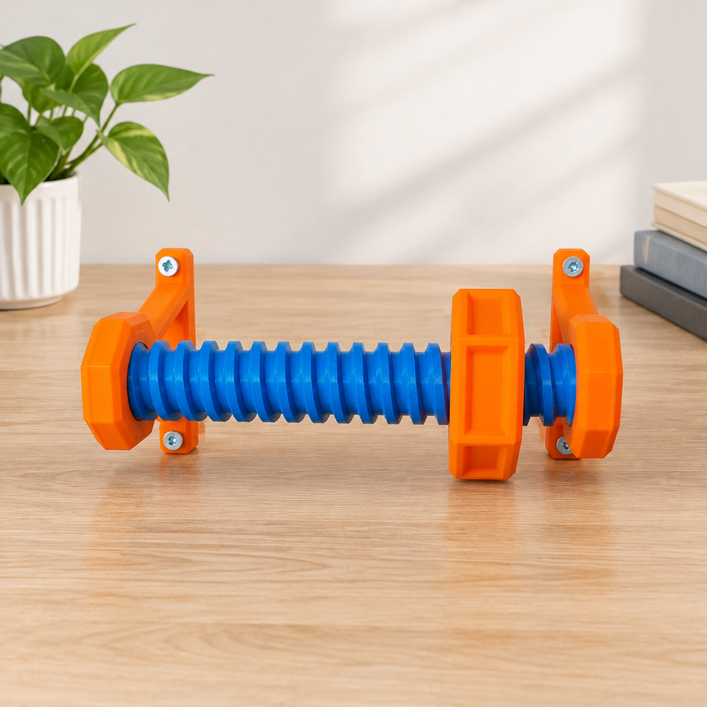 Wall Mounted Threaded Rod with Sliding Nut Smooth Operation Screw Assembly — main product view