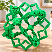 Expandable Articulated Geometric Fidget, Retractable Desktop Stress Relief Accessory — main product view