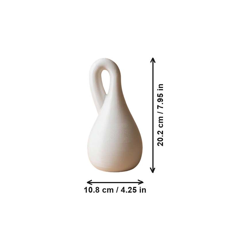 Klein Bottle Mathematical Topology Desktop Display Sculpture Geometry Model Decor Piece — dimensions
