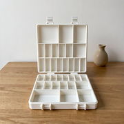 Portable Multi-Compartment Hardware Organizer Box, Small Parts and Screw Storage Case — main product view