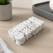 Multi-Texture Articulated Sensory Fidget Flip Block, Handheld Restlessness Relief Gadget — main product view