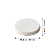 Round Minimalist Display Stand, Smooth Base for Small Collectibles and Desktop Decor Items — dimensions
