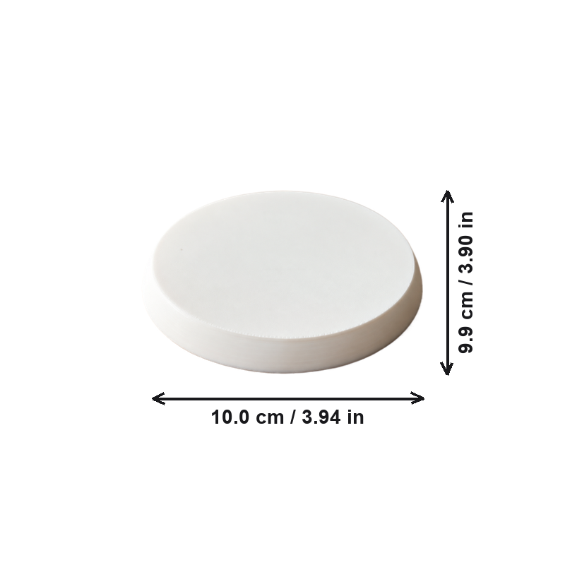 Round Minimalist Display Stand, Smooth Base for Small Collectibles and Desktop Decor Items — dimensions