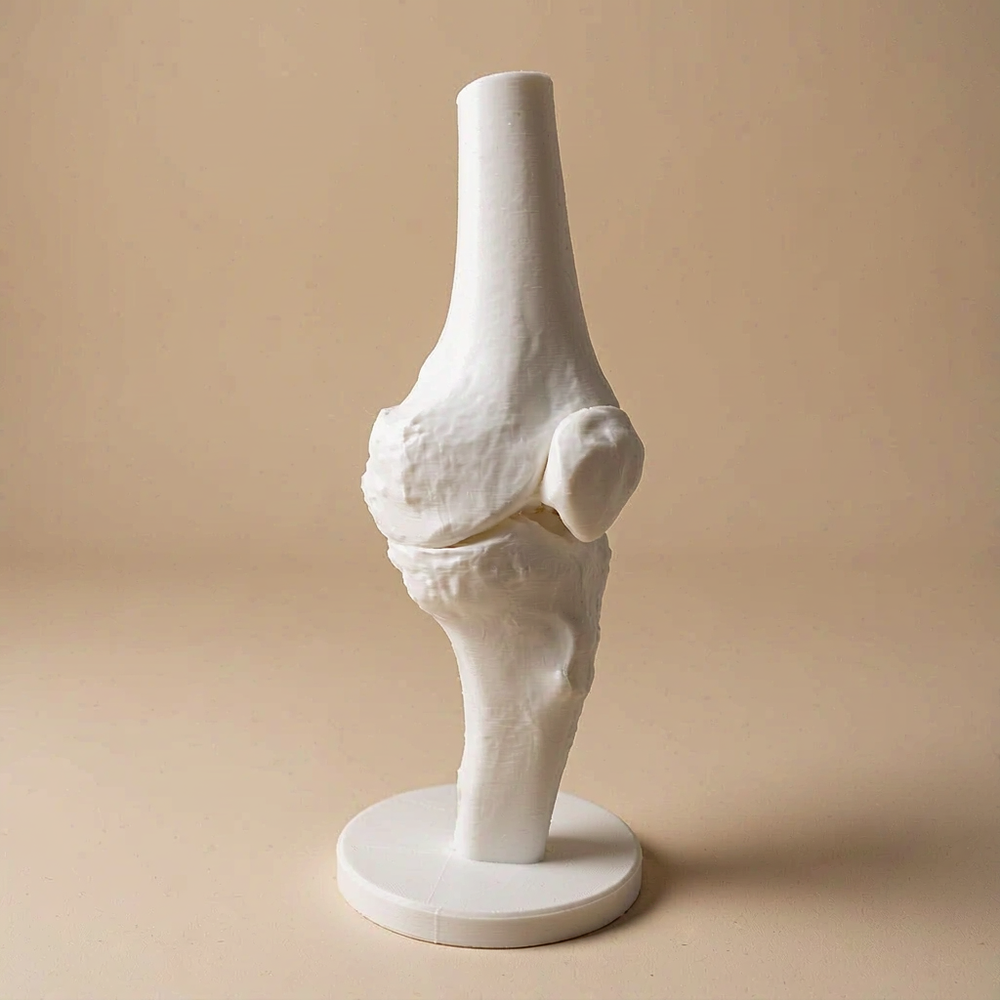 Anatomical Human Knee Joint Model with Stable Display Base, Detailed Bone Structure for Study Reference and Desktop Decoration — product scene