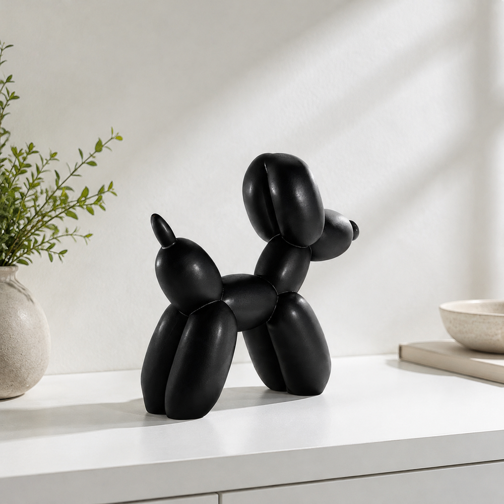 Balloon Dog Shaped Decorative Figurine for Home Office Desk and Shelf Display — additional product view