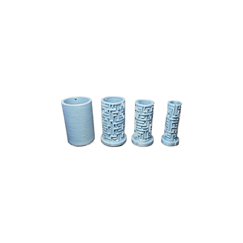 4-Piece Handheld Labyrinth Maze Brain Teaser Set, Novelty Puzzle for Gifting and Desktop Display — white background