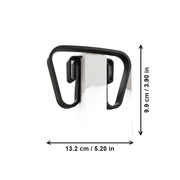 2 Pack Door Stoppers, No Drill Slip-On Design to Hold Doors Open for Pet Room Access — dimensions