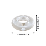 Circular Interactive Pet Play Track with Free-Rolling Ball — dimensions