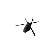 Detailed Static Helicopter Display Model for Desktop and Shelf Hobby Collection Decoration — white background