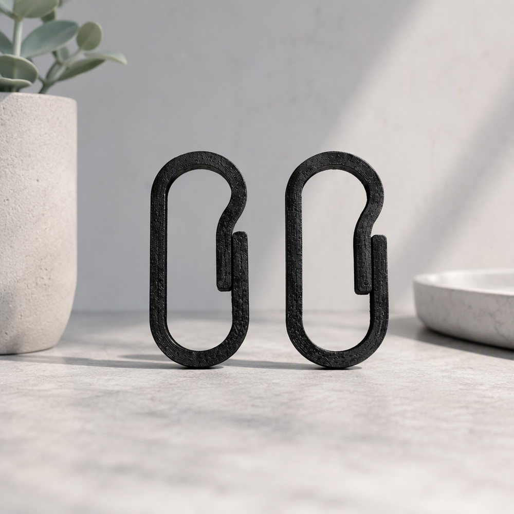 3 Pack Springless Carabiner Clips for Keychains and Small Daily Items — additional product view