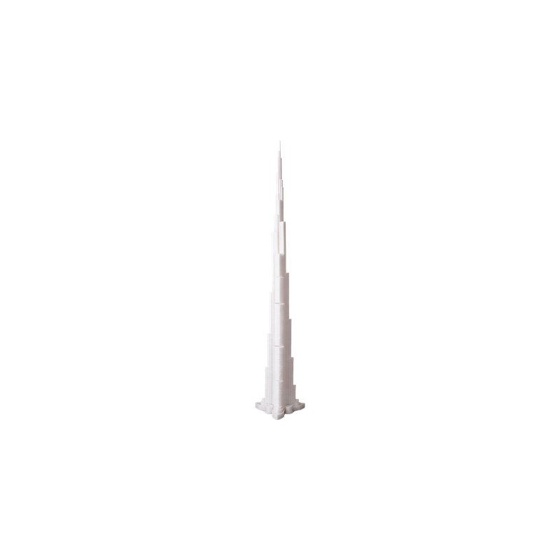 Minimalist Skyscraper Building Model, Architectural Desktop Display Decor for Home and Office — white background