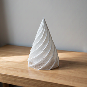 Spiral Hollow Cone Tabletop Ornament, Modern Decor for Desk and Shelf Display — additional product view