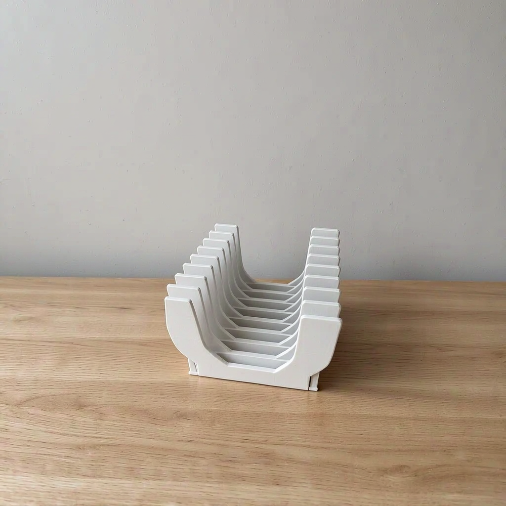 Multi-Slot Kitchen Lid Organizer Rack, Storage Holder for Cutting Boards and Small Plates, Cabinet and Pantry Organizer — main product view