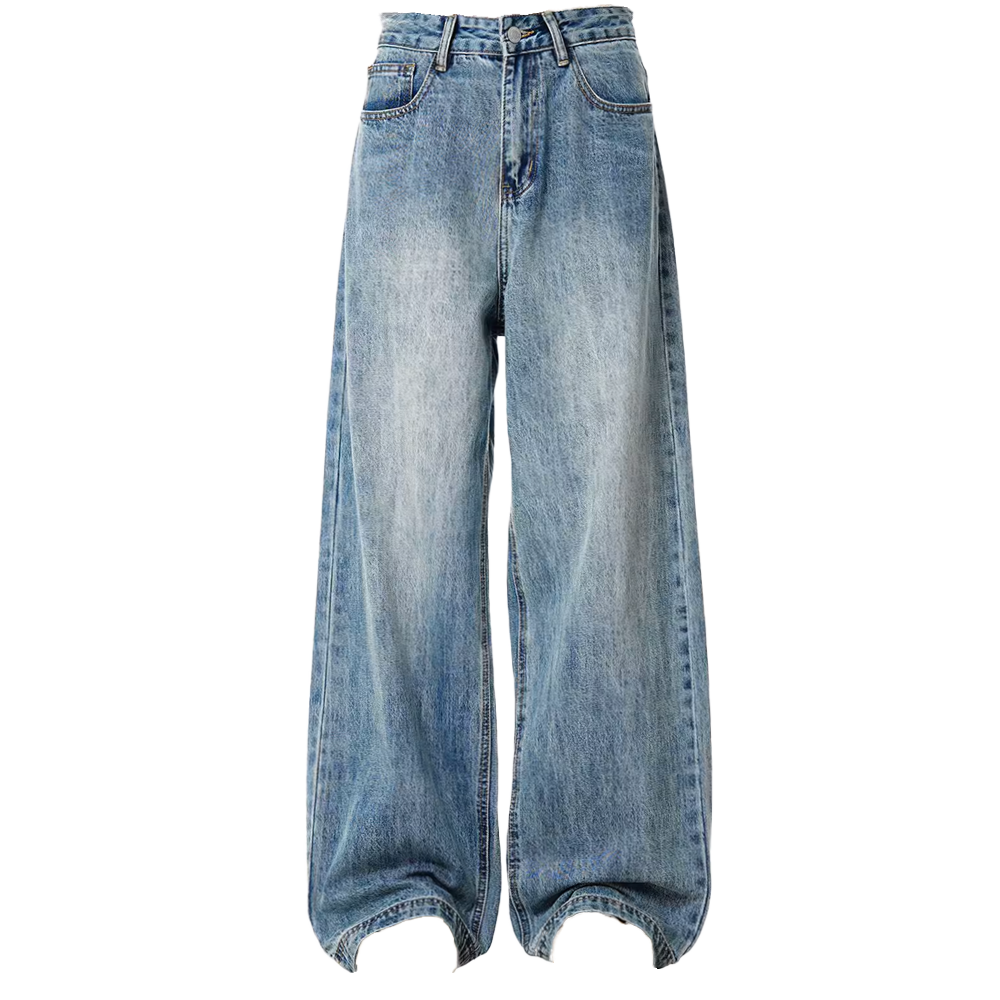 FADE LIGHT BLUE BAGGY DENIM JEANS