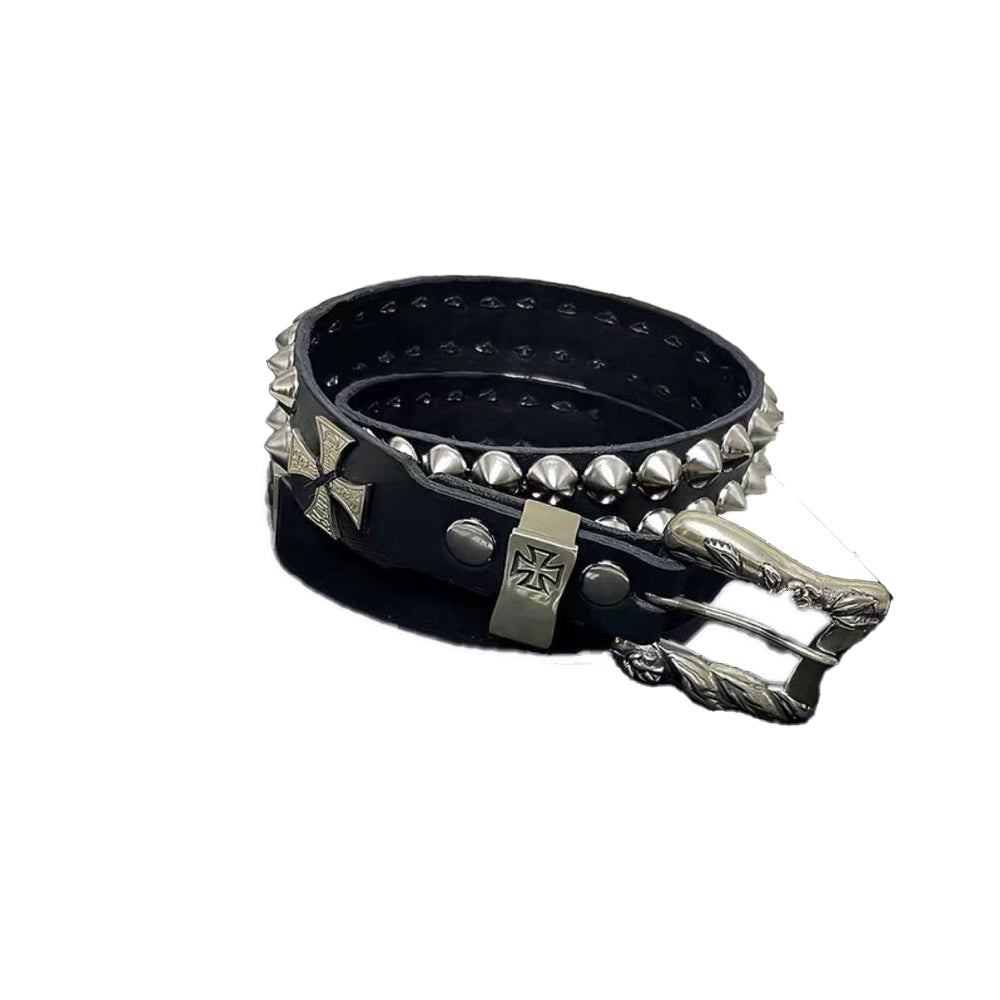 VINTAGE STUDDED DESIGN CRUCIFIXION BELT