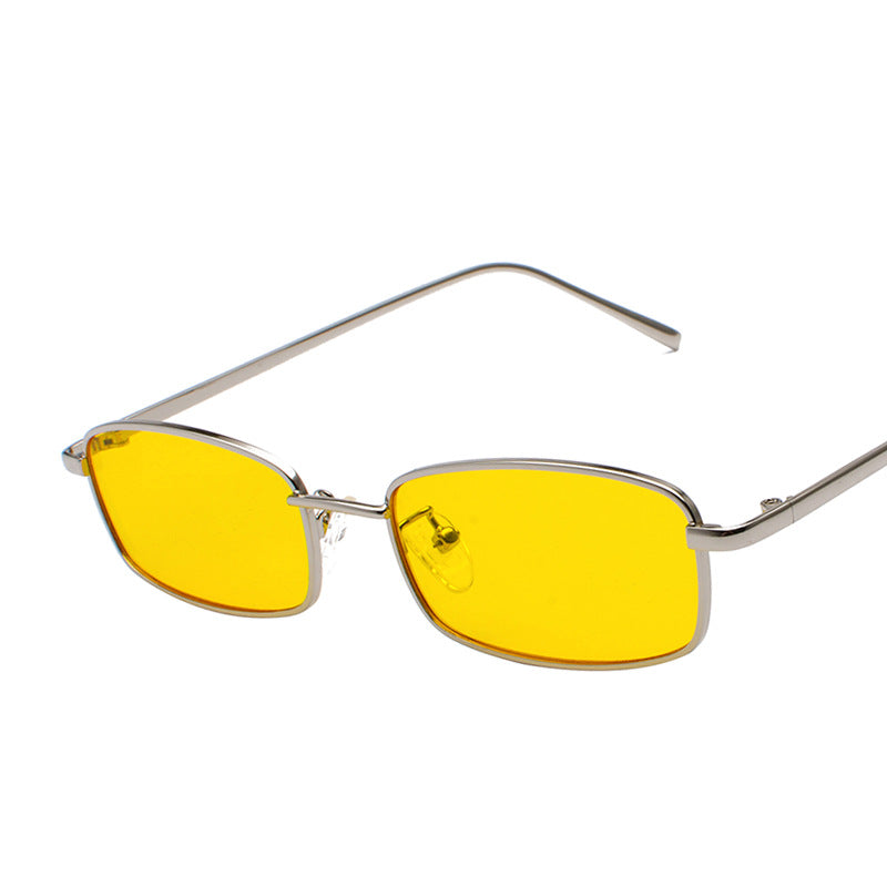 SQUARE METALLIC VINTAGE SUNGLASSES