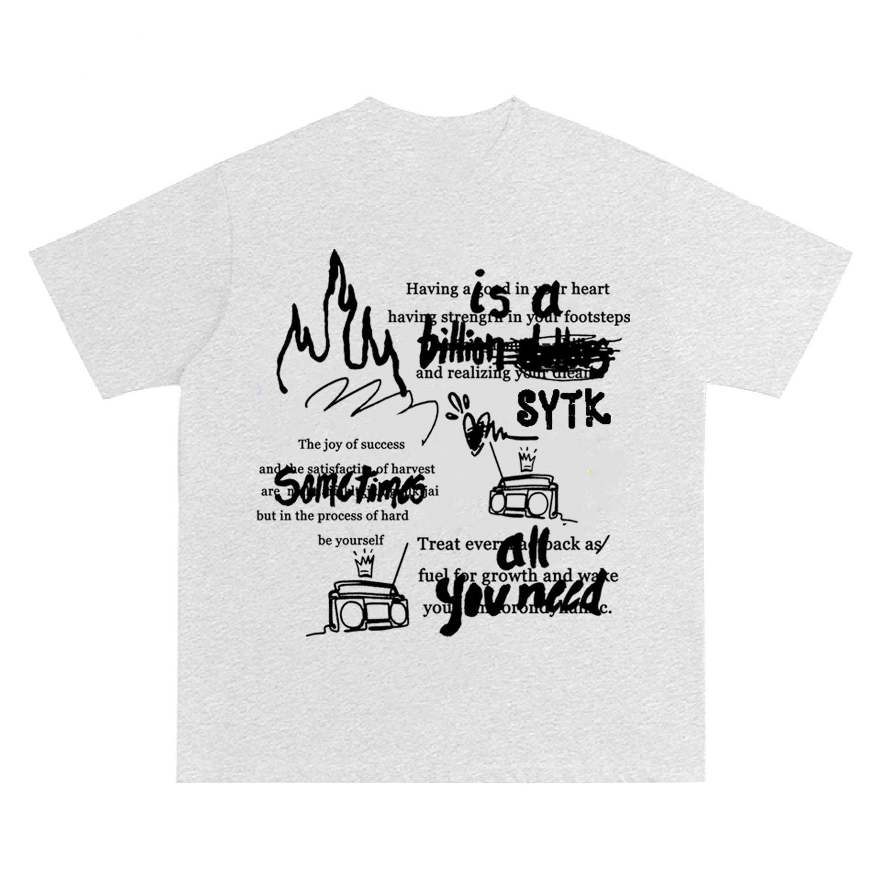 HAND-DRAWN DOODLE VINTAGE T-SHIRT