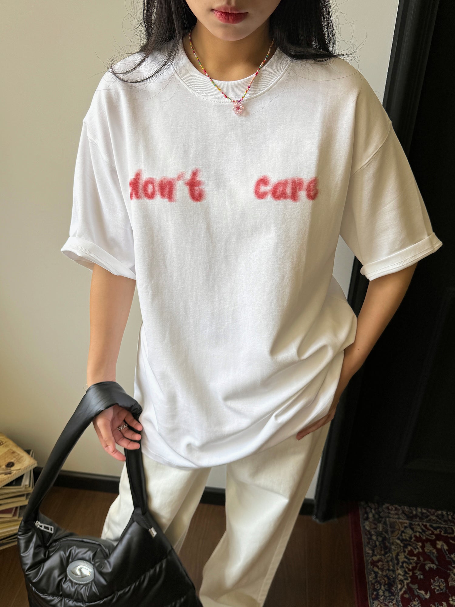 DON'T CARE OVERSIZE T-shirt