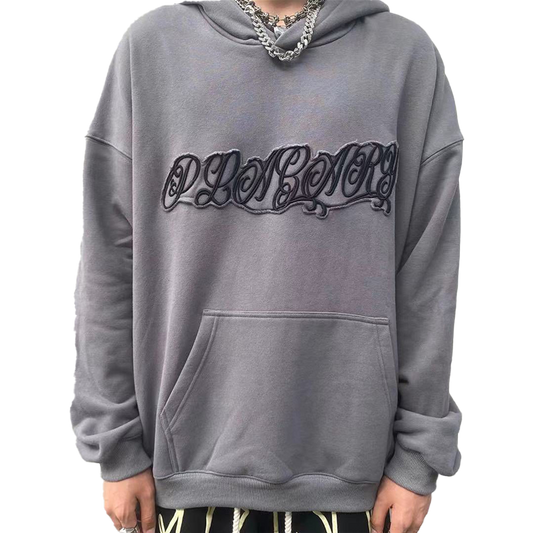 PLAGARY LOGO ROPE EMBROIDERY HOODIE
