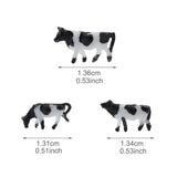 60pcs N Scale 1:150 Well Painted Farm Animals Cows(Random)