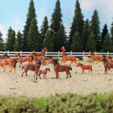 30pcs HO Scale 1:87 Well Painted Horses Farm Animals