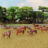 30pcs HO Scale 1:87 Well Painted Horses Farm Animals