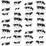 36pcs HO Scale 1:87 Well Painted Cows Horses Farm Animals (Random)