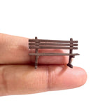 14K precision resin miniature park bench prop for 1/64 scale diecast car diorama