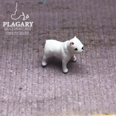 1:64 Bulldog Miniature Figures - Collector's Series Hand-Painted Resin Dogs