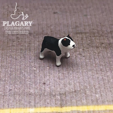 1:64 Bulldog Miniature Figures - Collector's Series Hand-Painted Resin Dogs
