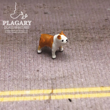 1:64 Bulldog Miniature Figures - Collector's Series Hand-Painted Resin Dogs