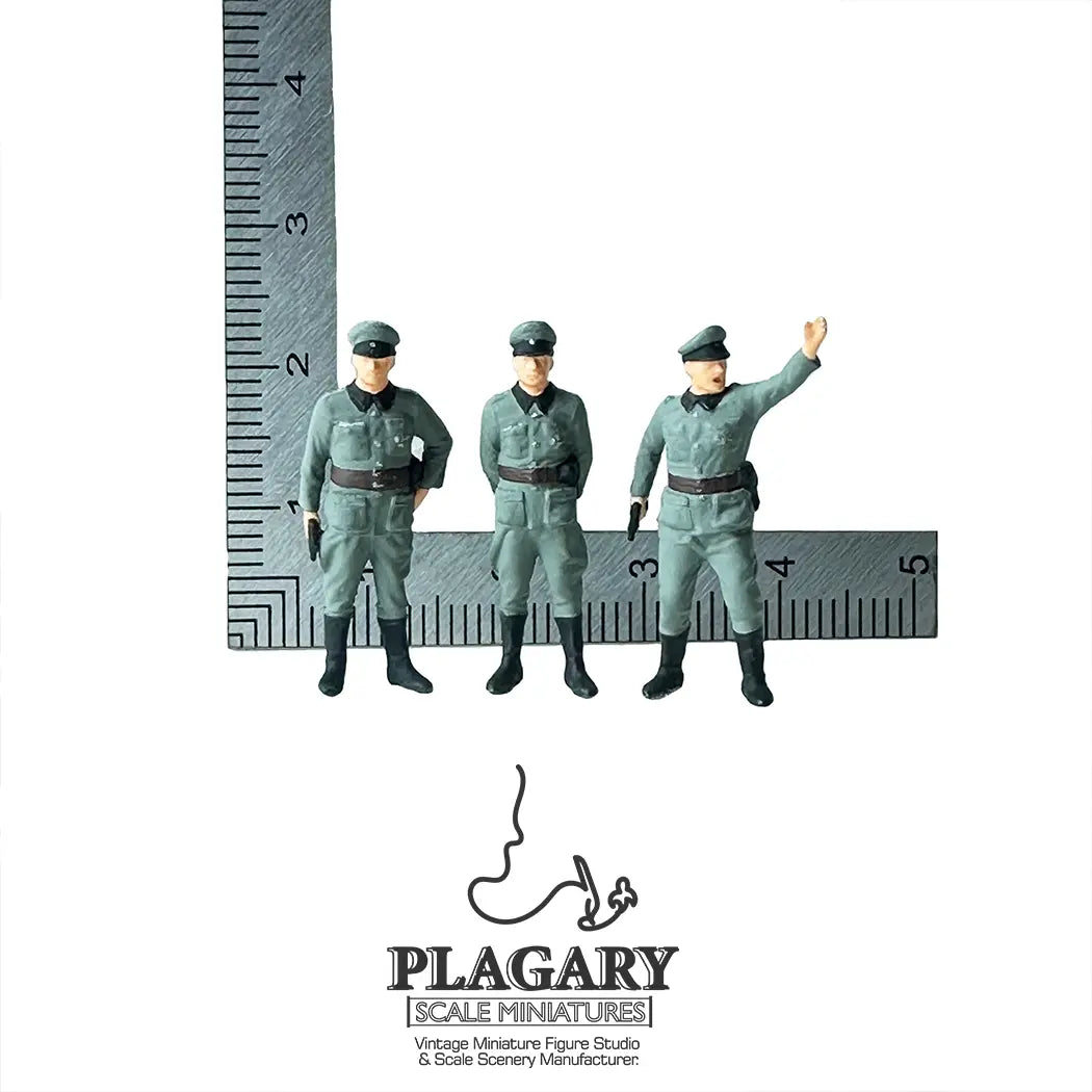 WWII German Military Figures (1:74) - Collector's Series Hand-Painted Resin