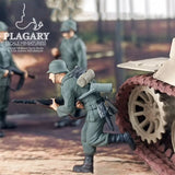 WWII German Military Figures (1:74) - Collector's Series Hand-Painted Resin