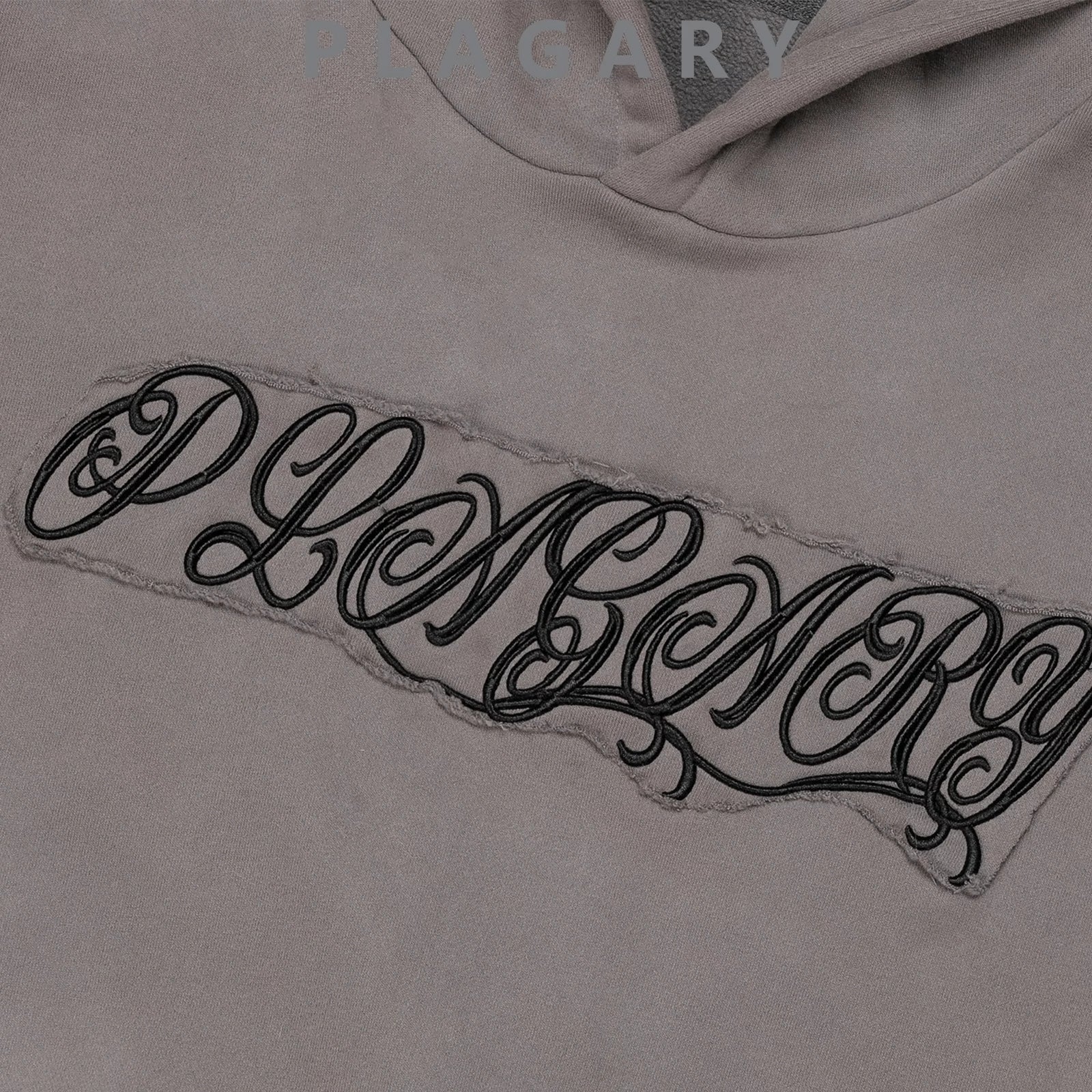 PLAGARY LOGO ROPE EMBROIDERY HOODIE