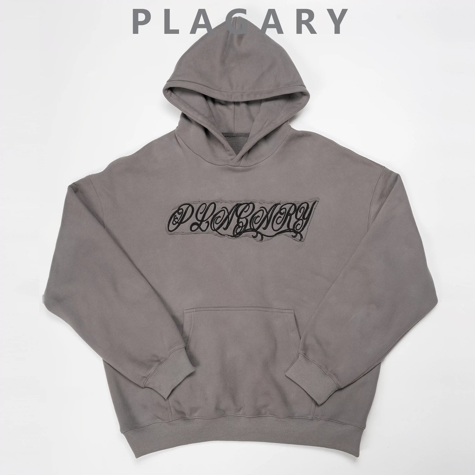 PLAGARY LOGO ROPE EMBROIDERY HOODIE