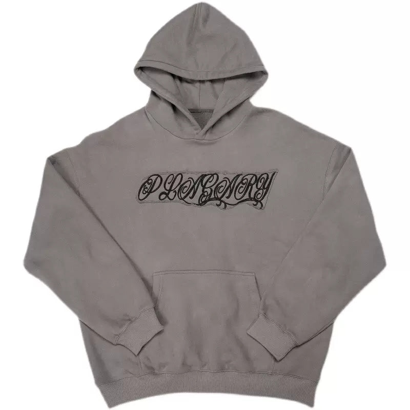 PLAGARY LOGO ROPE EMBROIDERY HOODIE