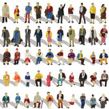 P8715 100pcs HO Scale 1:87 Sitting Standing People Figures Passenger
