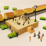 P8715 100pcs HO Scale 1:87 Sitting Standing People Figures Passenger