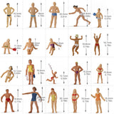 P8720 40pcs HO Scale 1:87 Model Swimming Figures