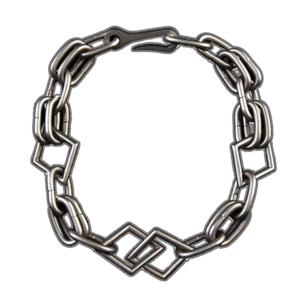 SILVER DOUBLE RING DIAMOND NECKLACE