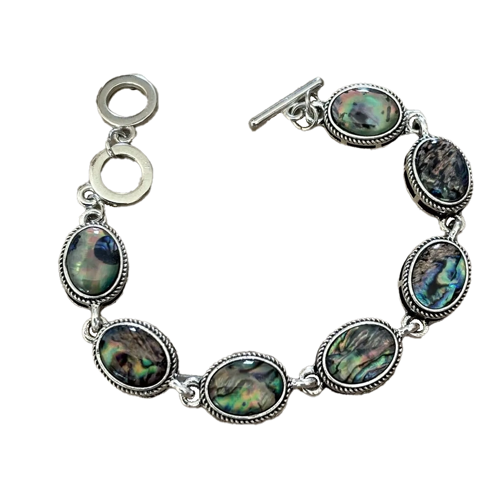 Abalone Shell Metal Bracelet