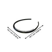 3 Pack Non-Slip Toothed Secure Hold Hair Hoops, Daily Hair Styling Accessories — white background