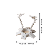 Adjustable Soldering Helping Hands Clamp Holder, Workbench Repair Tool for Holding Small Components — dimensions