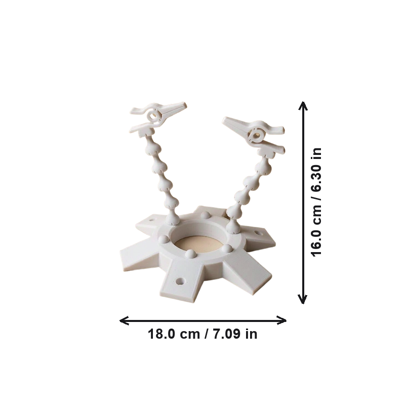 Adjustable Soldering Helping Hands Clamp Holder, Workbench Repair Tool for Holding Small Components — dimensions