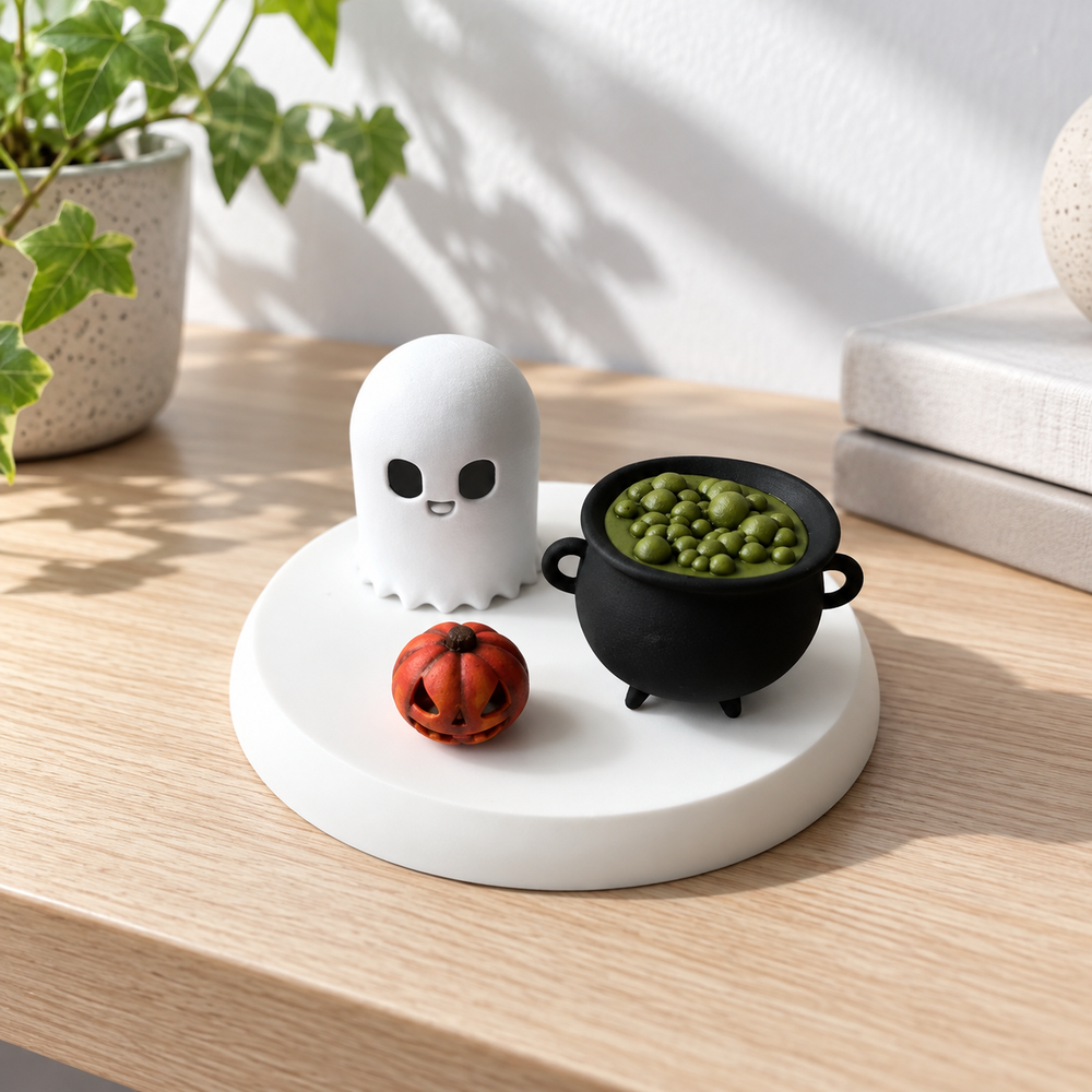Round Minimalist Display Stand, Smooth Base for Small Collectibles and Desktop Decor Items — additional product view