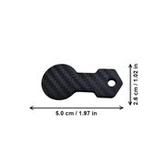 5 Pcs Black Key Shaped Shopping Cart Tokens Durable Cart Unlock Chips With Hanging Hole
