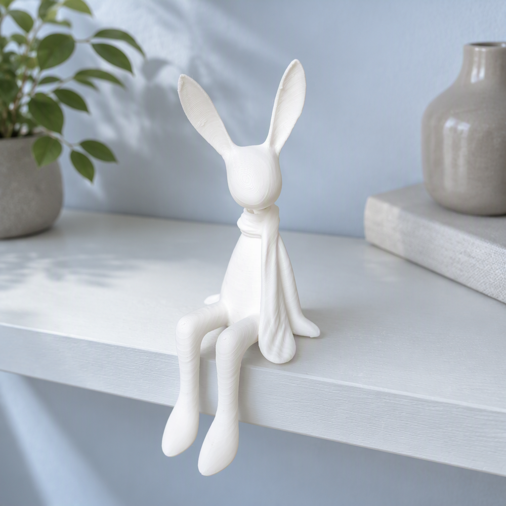 Cute Seated Easter Bunny Ornament for Spring and Easter Displays — additional product view